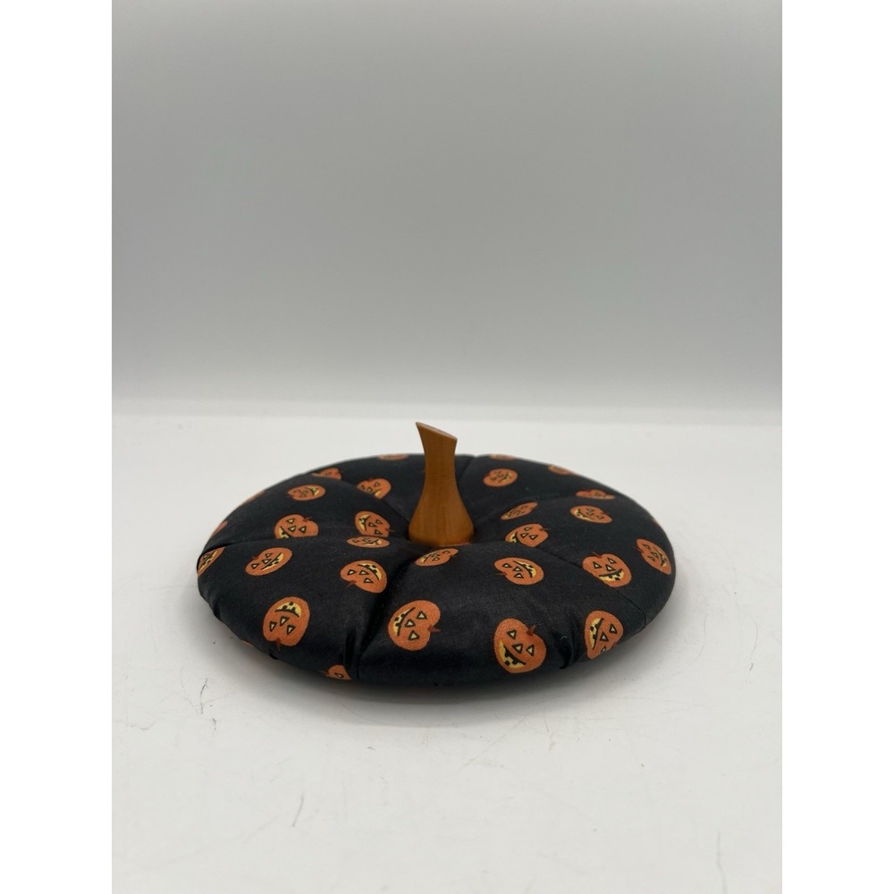 🎃 Longaberger 1996 Small Pumpkin Basket Lid – Pumpkin Fabric – NEW!!!